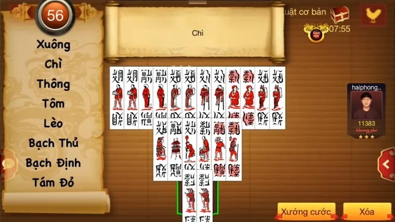 Tìm hiểu luật chơi game bài chắn online quân đội